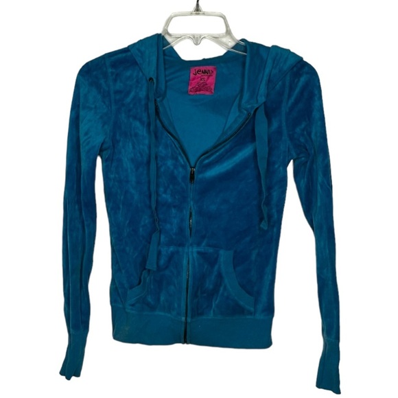 Vintage Jenni by Jennifer Moore Velour Hoody Jacket - Picture 1 of 6